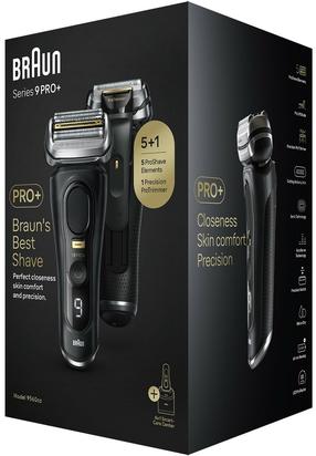 Barzdaskutė Braun Series 9 Pro+ 9560cc, li-ion, juoda sp.