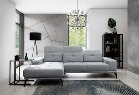 Kampinė sofa Torrense Primo 88, šviesiai pilka sp., kairinė, 175 x 265 cm x 98 cm