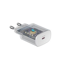 Telefoni laadija Devia RLC-383, USB Type-C, 7.8 cm, valge v., 25 W