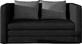 Sofa Neva Soro 100 & Soro 93, juoda sp., 70 x 132 cm x 65 cm