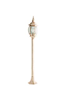 Pastatomas lauko šviestuvas Kobi LO 4603, 60W, E27, IP44, aukso sp./balta sp., 20 cm x 43 cm