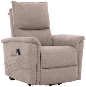 Atlošiamas krėslas Home4you Gianni 14207, smėlio, 86 cm x 84 cm x 106 cm