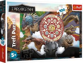 Пазл Trefl How to Train Your Dragon Dragons In Action 16524, 27.5 см x 41 см, 100 шт., многоцветный