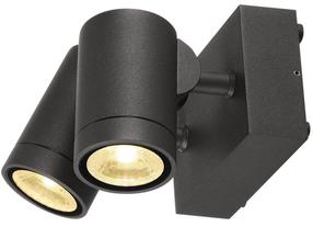 Sieninis lauko šviestuvas SLV Helia, 6.5W, LED, IP65, antracito sp., 13 cm x 10.5 cm