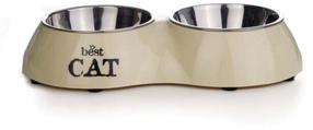 Dubenėlis gyvūnui Beeztees Best Cat, 0.32 l, 26.5 cm x 15 cm, rusva sp.