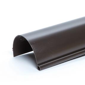 Latakas Scala, 200 cm, Ø 12.5 cm, polivinilchloridas (pvc), ruda sp.