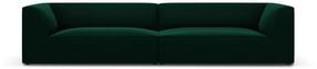 Sofa Micadoni Home Ruby Velvet, tamsiai žalia sp., 302 x 93 cm x 69 cm