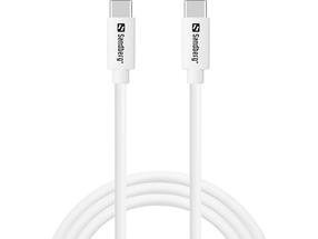 Kaabel Sandberg 336-52, USB-C, 100 cm, valge v., 65 W