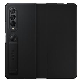 Telefona vāciņš Samsung Leather Flip Cover For Galaxy Fold 3, melna krās.