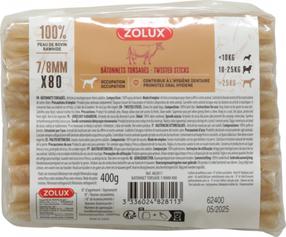 Skanėstas šunims Zolux, karvės oda, 0.400 kg, 80 vnt.