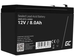 Akumuliatorius Green Cell Sealed Lead Acid, 8 mAh