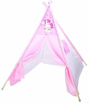 TIPI telts bērniem Unicorn ZA3555, 110 cm x 110 cm