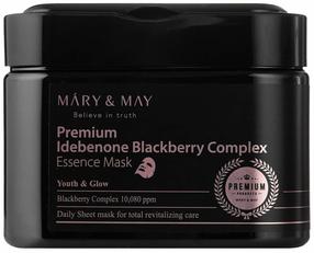 Näomaskide komplekt Mary & May Premium Idebenon Blackberry Complex, 20 tk