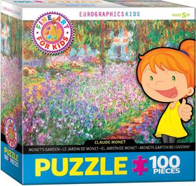 Pusle Eurographics Fine Art For Kids Claude Monet Monet's Garden 6100-4908, 48.2 cm x 33.9 cm, 100 tk, mitmevärviline