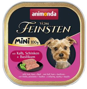 Šlapias šunų maistas Animonda Vom Feinsten Mini, jautiena/vištiena/kiauliena, 0.100 kg