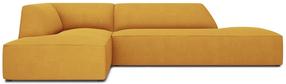 Kampinė sofa Micadoni Home Ruby Modular 4 Seats, geltona sp., kairinė, 273 x 180 cm x 69 cm