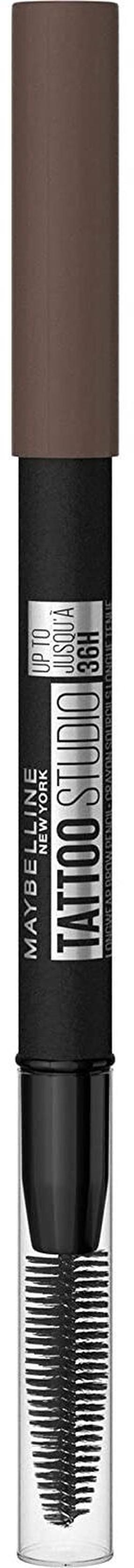 Antakių pieštukas Maybelline Tattoo Brow 36h, 5 g 07 deep brown