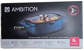 Cepšanas forma Ambition Azzurro Qualum Basic, zila krās., 32 cm x 21 cm, 6 l