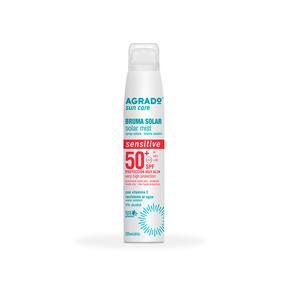 Päevituse hooldussprei keha jaoks Agrado Bruma Solar Sensitive SPF50, 200 ml