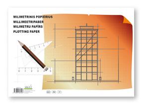 Millimeetripaber SMLT, A4, 80 g/m², 29.5 cm x 20.8 cm, 20 lk. tk.