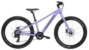 Bērnu velosipēds, kalnu Kross Lea JR 2.0, melna krās./violeta krās., 24"