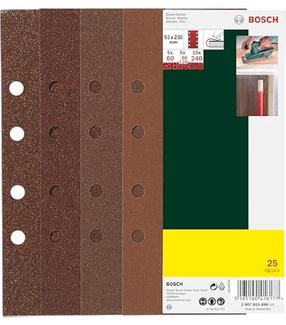 Šlifavimo lapas Bosch, 40 - 180, 23 cm x 9.3 cm, 25 vnt.