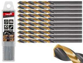 Metallist puurikomplekt Tvardy T02048, metall, hss-tin, silindriline, 4.8 mm x 17 cm