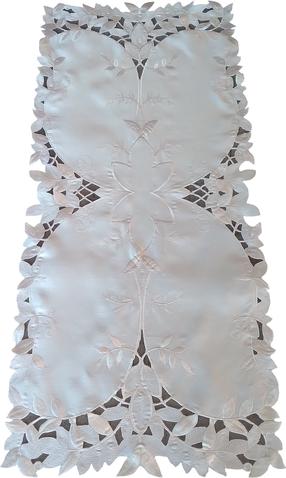 Piklik laudlina ristkülikukujuline OH-175-A, valge v., 40 x 85 cm