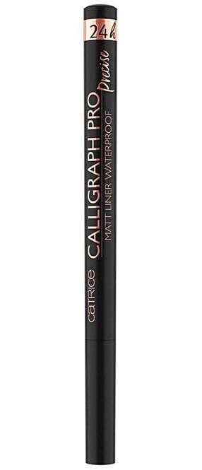 Akių apvadas Catrice Calligraph Pro Precise 24h Matt, 1.2 ml, juoda sp. 010 intense black waterproof