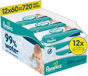 Drėgnos servetėlės kūdikiams Pampers Aqua, 720 vnt.