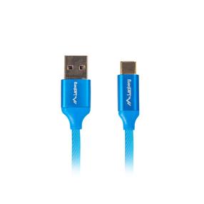 Vads Lanberg, USB Type C/USB 2.0 Type A, 180 cm, zila krās.