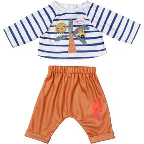 Комплект одежды для куклы Zapf Creation Baby born Palm Trees, синий цв./коричневый цв./белый цв.