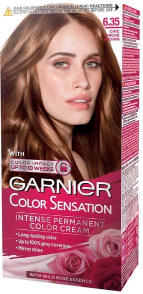 Plaukų dažai Garnier Color Sensation, chic orche brown sp., 6.35, 60 ml