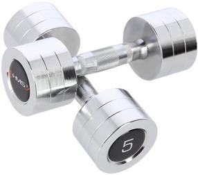 Svarmenų rinkinys HMS Chrome Dumbbells, 2 x 5 kg