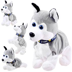 Interaktyvus žaislas Husky, 29 cm, universali, pilka sp.