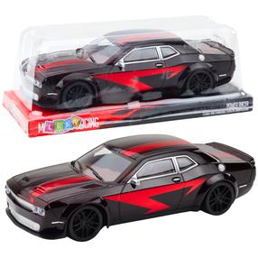  Žaislinis automobilis Lean Toys Racing Power Racer 22956, juoda sp./raudona sp.