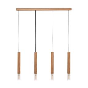 Светильник потолочный Zuma Line Madera 8620403, G9, 4 x 28 Вт, коричневый цв. / коричневый цв.