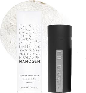 Juuksepuuder Nanogen Keratin Hair Fibres 02 White, 30 g