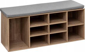 Скамья с полкой для обуви 5five Simply Smart, коричневый цв., 34 см x 105 см x 49 см
