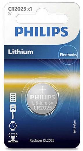Elementai Philips, CR2025, 3 V