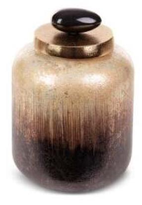 Dekoratyvinė stiklo figūrėlė 02, ruda sp., 14 cm x 14 cm x 23 cm
