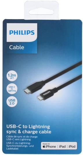 Kaabel Philips DLC3104L/03, USB Type C, 120 cm