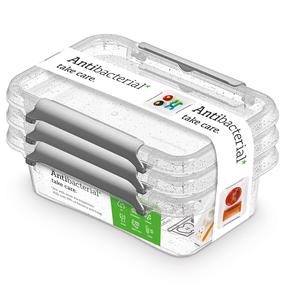 Maisto dėžučių rinkinys Orplast, 0.35 l, skaidri sp., 3 vnt.