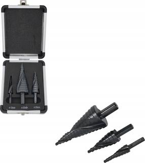 Pakopinis grąžtas, rinkinys AWTools AW40961, metalas/plienui/plastikas, hss, cilindrinis, 4-39 mm x 10 cm