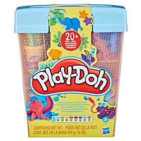 Plastilino rinkinys, su priedais Hasbro Play-Doh Imagine Animals Storage, įvairių spalvų