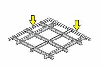 Profilis Knauf KCS 3000x21 mm perimetrinis (DONN konstrukcija kabamosioms luboms)