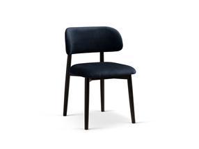 Kėdžių rinkinys Cosmopolitan Design Evan Velvet, matinė, tamsiai ruda sp./royal blue sp., 51 cm x 49.5 cm x 77 cm, 2 vnt.