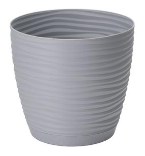 Puķu pods Form Plastic Sahara Petit 3000-040, plastmasa, Ø 10.7 cm, pelēka krās.