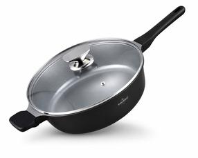 Keptuvė su dangčiu Swiss Haus Basel Premium SH-BDF28B, Ø 28 cm, aliuminis