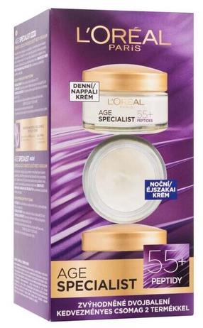 Veido priežiūros priemonių rinkinys L’Oréal Paris Age Specialist 55+, 100 ml, 55+